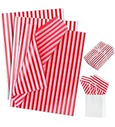 BEISHIDA Red Pin Stripe Tissue Paper Bulk,Wrapping Tissue Paper for Gift Bags, 14 x 20 Inch Gift ...
