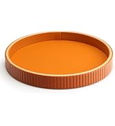 SANZIE Leather Tray Desktop Storage Organizer Premium Serving Trays Decorative Tray Valet Trays f...