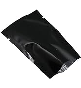 PABCK 200 Pack Metallic Mylar Foil Open Top Sealable Bags Vacuum Heat Seal Pouches for Food Stora...