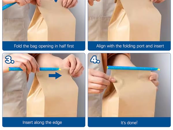 Reusable Bag Sealing Clips with 5 Different Sizes