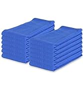 Arkwright LLC Huck Cleaning Towels (16x26, 12 Pack) Absorbent Towels, Perfect for Windows, Glass ...