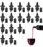 Snow Cone Syrup Bottle Pour Spouts & Liquor Pourers,30 Pcs Leak-Proof Dispenser Accessories with ...