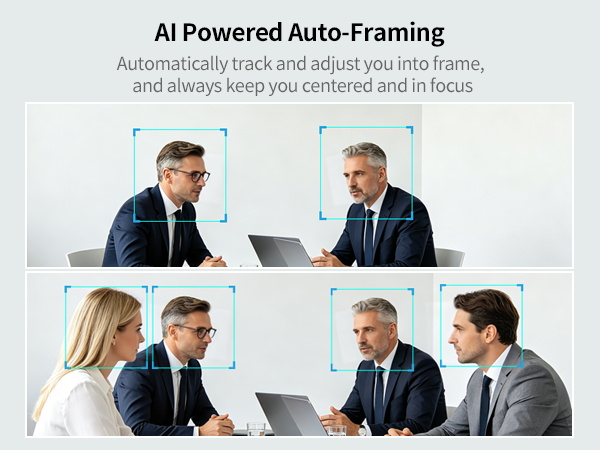 AI auto framing webcam ai tracking