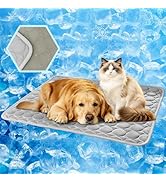 MeiLiMiYu Dog Cooling Mat 2026 Upgraded Arc-Chill Cooling Dog Bed Mat, Washable Pet Cooling Pad (...