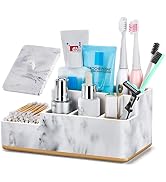 Toothbrush Holder, Aimou Bathroom Organizer Countertop, Bathroom Counter Storage Electric Toothbr...