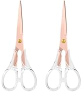 Honagu Premium Acrylic Handle Scissors -Stainless Steel Blades, Precision Cutting, Ergonomic Desi...