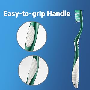 easy-to-grip handle firm toothbrush