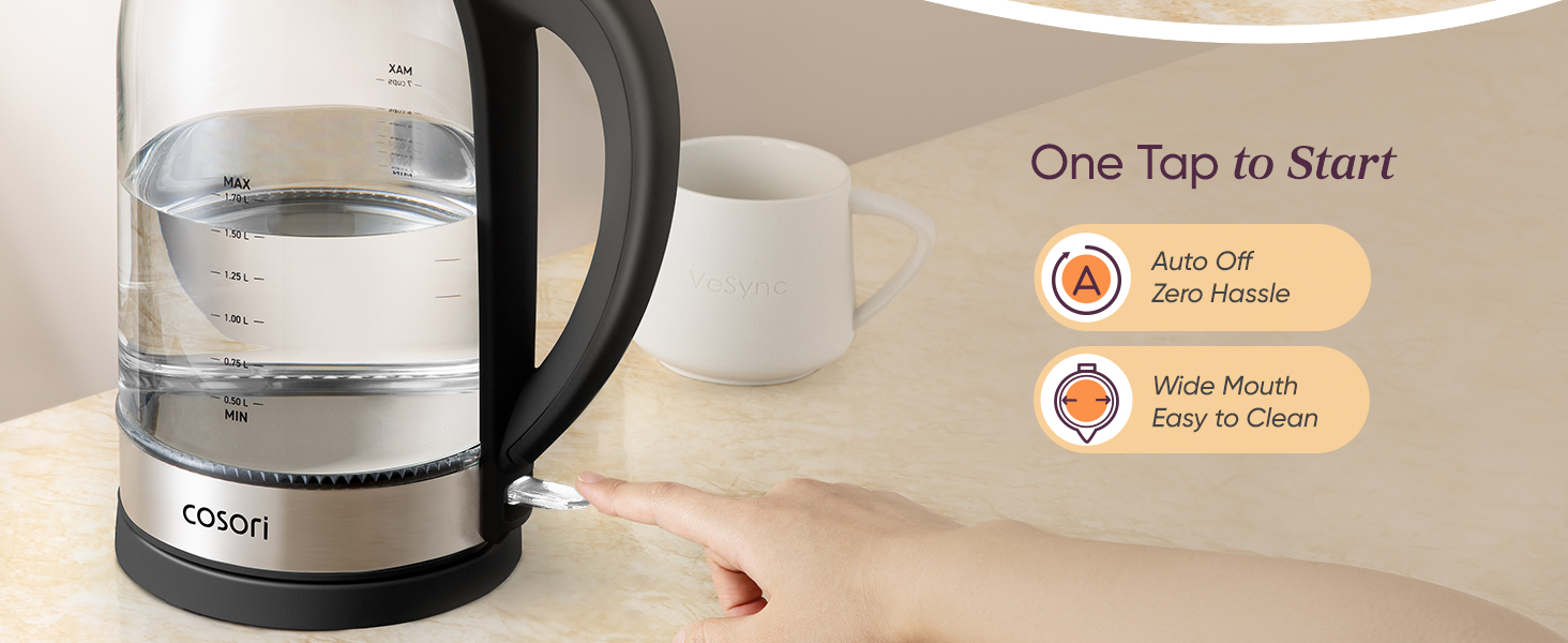 convenient design makes brewing easy