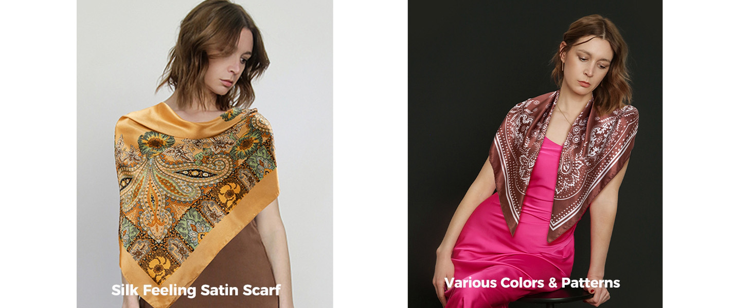 hair bandanas for women satin scarf for hair wrapping at night hair bandana