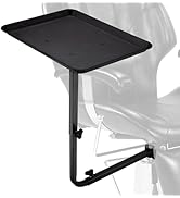 Akynjtbca Salon Tray Attached to Chair for Hair Stylist, 360 Degree Rotation Barber Chair Tray fo...
