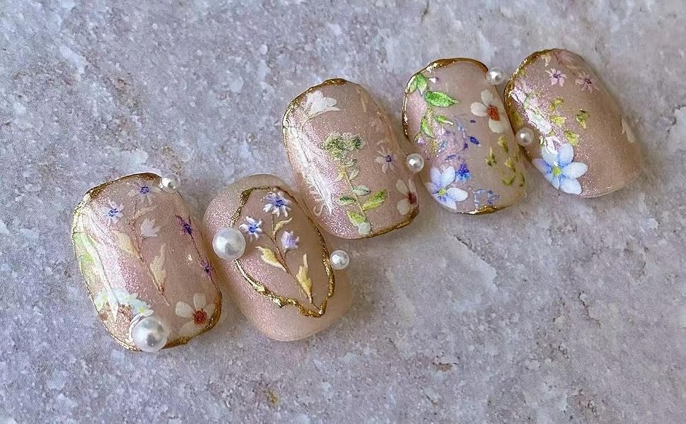 Flower Nail Stickers