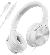 Cowyawn USB C Headphones Wired, Over Ear USB C Wired Headphones with Microphone, Volume Control, ...