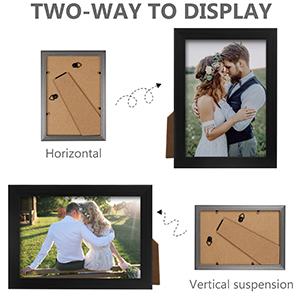 5x7 picture frame 5x7 frame 5 x 7 frame black photo clear plexiglass with mat for wall and tabletop
