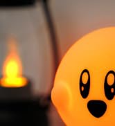 WANIDEA Cute Ghost Night Light, Two Modes Warm Yellow Light and Candlelight, Night Light for Kids...