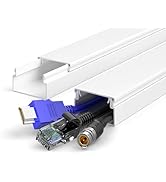 Delamu 34in TV Cord Hider, Cord Covers for Wires on Wall, Paintable Cable Hider, Easy to Use Wire...