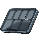 ZDQZC Small Pill Organizer, Waterproof & Portable Pill Case for Daily Travel - Adjustable 7 Compa...