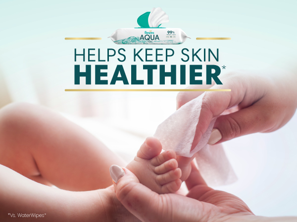Helps keeps skin healthier* *vs WaterWipes
