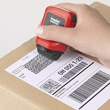 ID Protector being used on a package