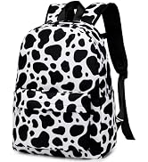 AUIVTY Cow Backpack for Girls Preschool Kindergarten Bookbag Little Kids Toddler School Daypack C...
