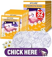 XPCARE 32 Pack Steam Eye Masks for Dry Eyes, SPA Warm Sleep Eye Mask, Disposable Heated Eye Mask ...