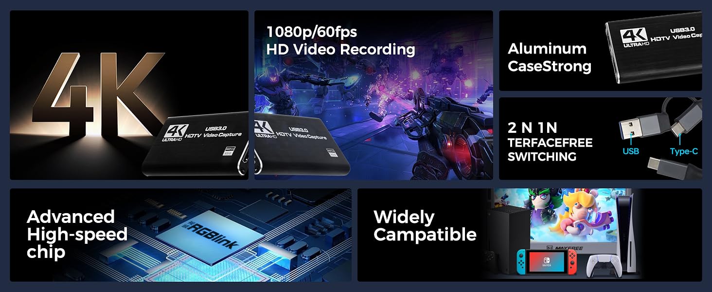 hdmi capture card ,usb3.0 capture card, game capture card for live streaming