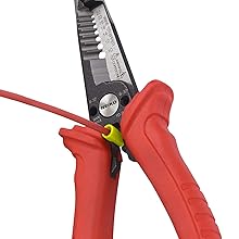 wire stripping stripper cutting cutter gripping crimping needle nose plier electrician insulated non