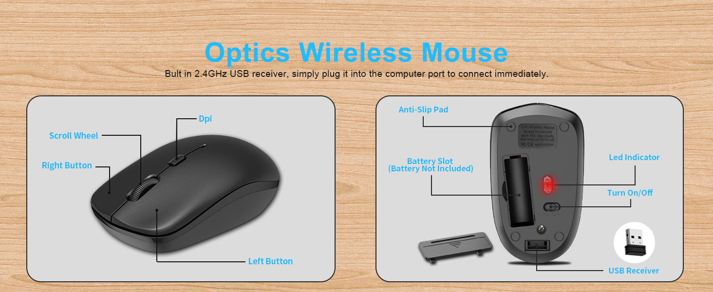 wireless keyboard mouse combo