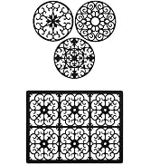 Bundle–2 Items: GASARÉ, 1 Rectangular Silicone Trivet, 3 Trivets for Hot Dishes, Pots and Pans, H...