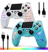 CHENGDAO 2 Pack for PS4 Controller, Wireless Controller for PlayStation 4/Pro/Slim/PC, Adjustable...