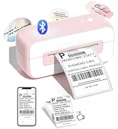 Phomemo Shipping Label Printer- Bluetooth Thermal Label Printer 4x6 for Small Business, Compatibl...
