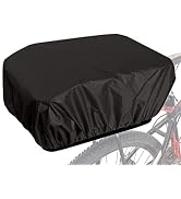 JSAHAH 35L Bicycle Rear Rack Rain Cover Bike Trunk Rain Cover Black