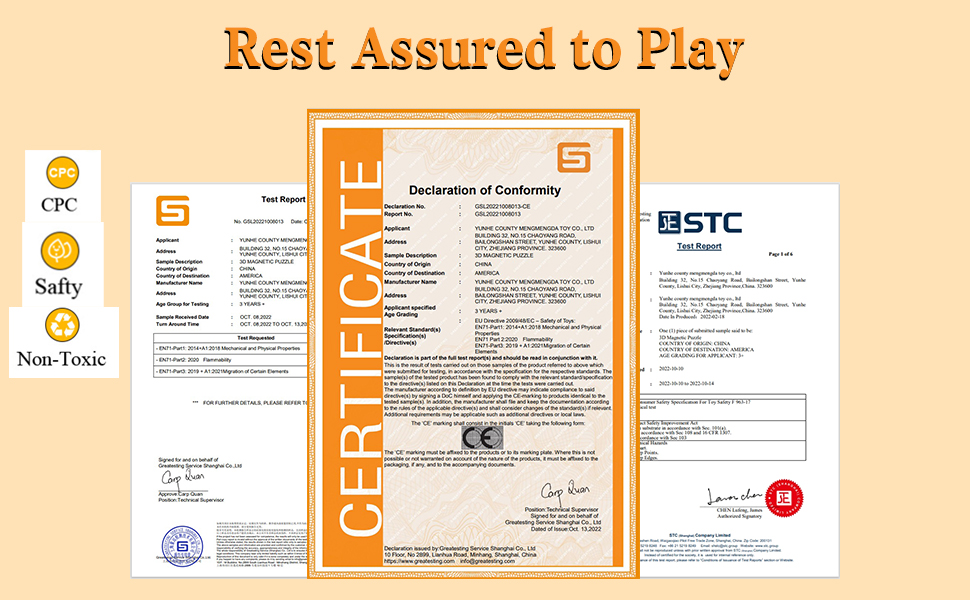 safety certificate