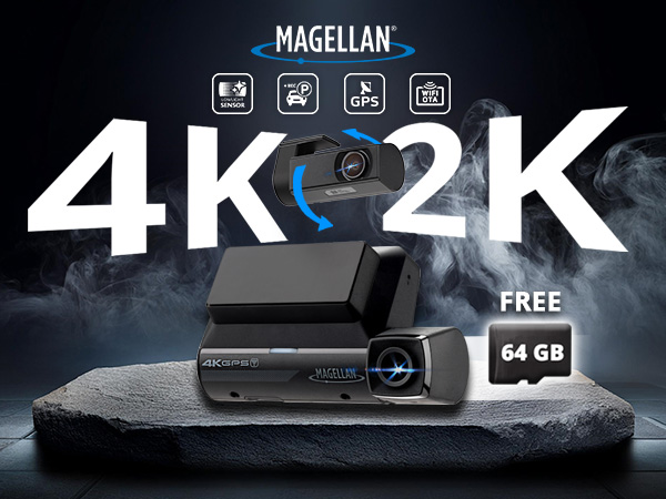 Magellan DR45 2-Channel 4K dash cam