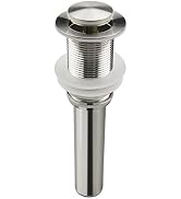 Bathroom Sink Pop Up Drain Assembly Without Overflow Fits 1.57 to 2.36 Inch Sink Openings with 1-...