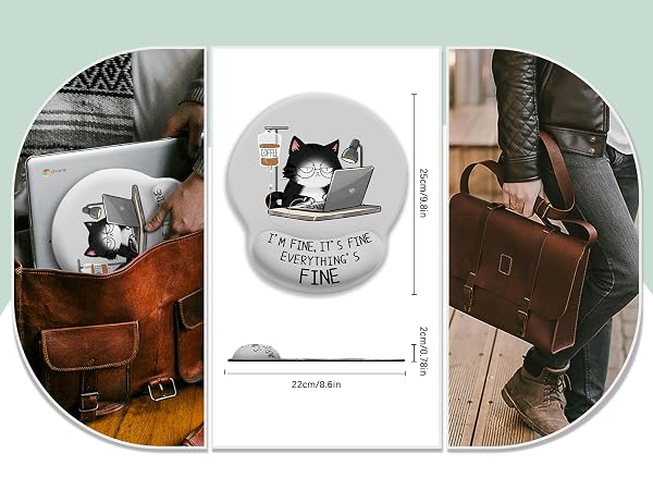 Ergonomic Mouse Pad Perfect Size Easy to Carry