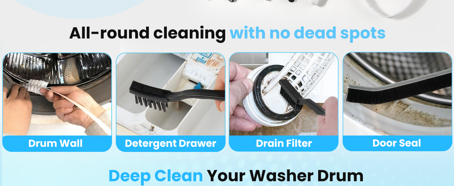 crevice cleaning brush set