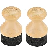 DEBETOOL 2Pack Cutting Board Oil Wax Applicator for Food Grade Mineral Oil Board - Natural Bamboo...