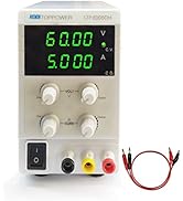 DC Power Supply Variable 60V /5A (Upgraded Version) 4-Digital Switching Regulated Power Supply Si...