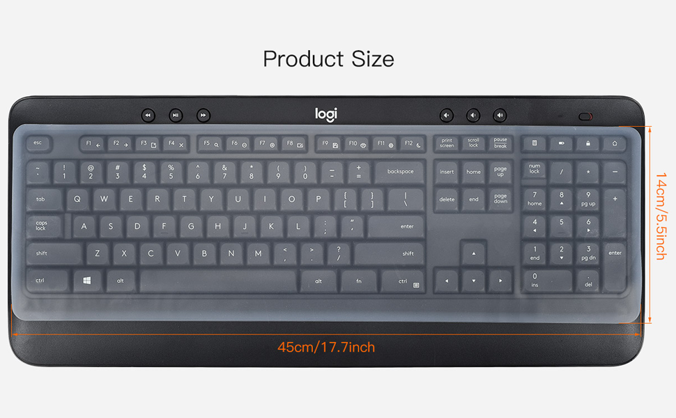 Universal Keyboard Cover Skin for Standard Size PC Computer Desktop Keyboard