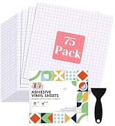 UCEC 75 Pack Transfer Tape for Vinyl, Vinyl Transfer Paper, 12x12in Clear Easy Transfer Adhesive ...