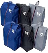 Shoe Bags for Travel with Waterproof Zipper-Durable Polyester Material Shoe Pouch - Large Size Gy...