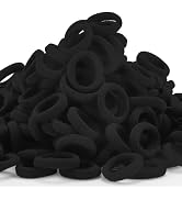 200 Pack Hair Ties BEoffer Kids Baby Toddlers Girls Elastics Hair Bands No Damage Black Small Rub...
