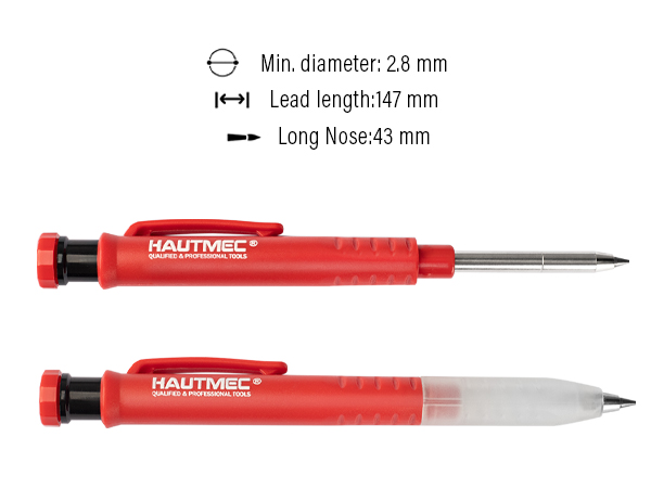 Comparing long-nose and clear-sleeve pencil options