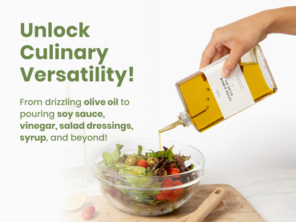 Premium Thin Oil Dispenser Bottles for Kitchen