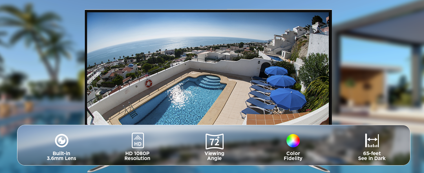 72 Viewing Angle 1080P Bullet Camera