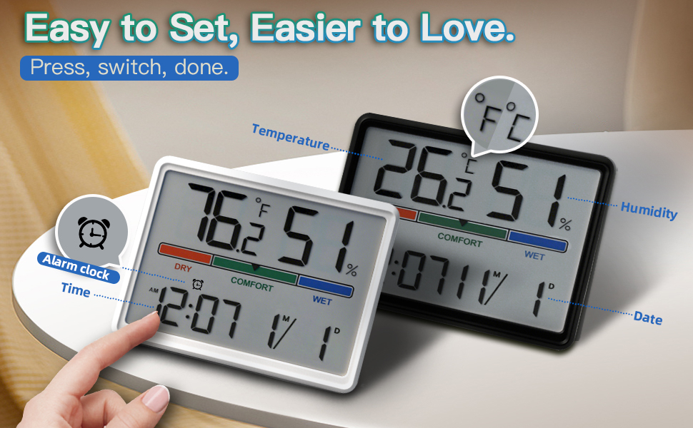 Digital Hygrometer Indoor Thermometer