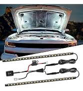 Nilight 2pcs Under Hood Light Strip 42LED Waterproof Underhood Work Light with On/Off Switch Blad...