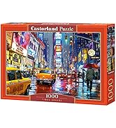 CASTORLAND 1000 Piece Jigsaw Puzzle, Times Square, NY, New York, New York City Art, USA, Yellow cab