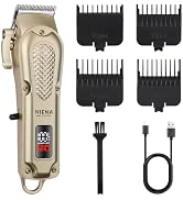 HIENA PRO Professional Hair Clipper for Men, Electric Barber Clipper & Trimmer, Cordless Recharge...