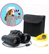 Kids Binoculars Best Gifts for 3-12 Years Boys Girls High-Resolution Optics Shockproof Mini Compa...